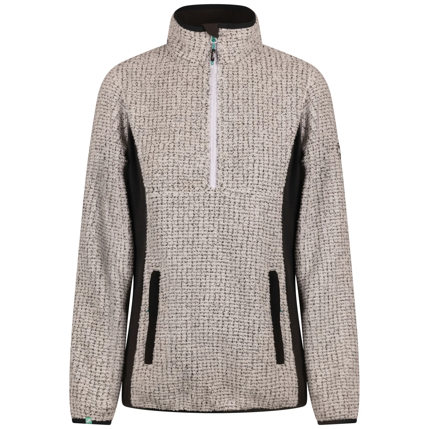 Trespass Womens Lia Half Zip Fleece Top Grey Marl