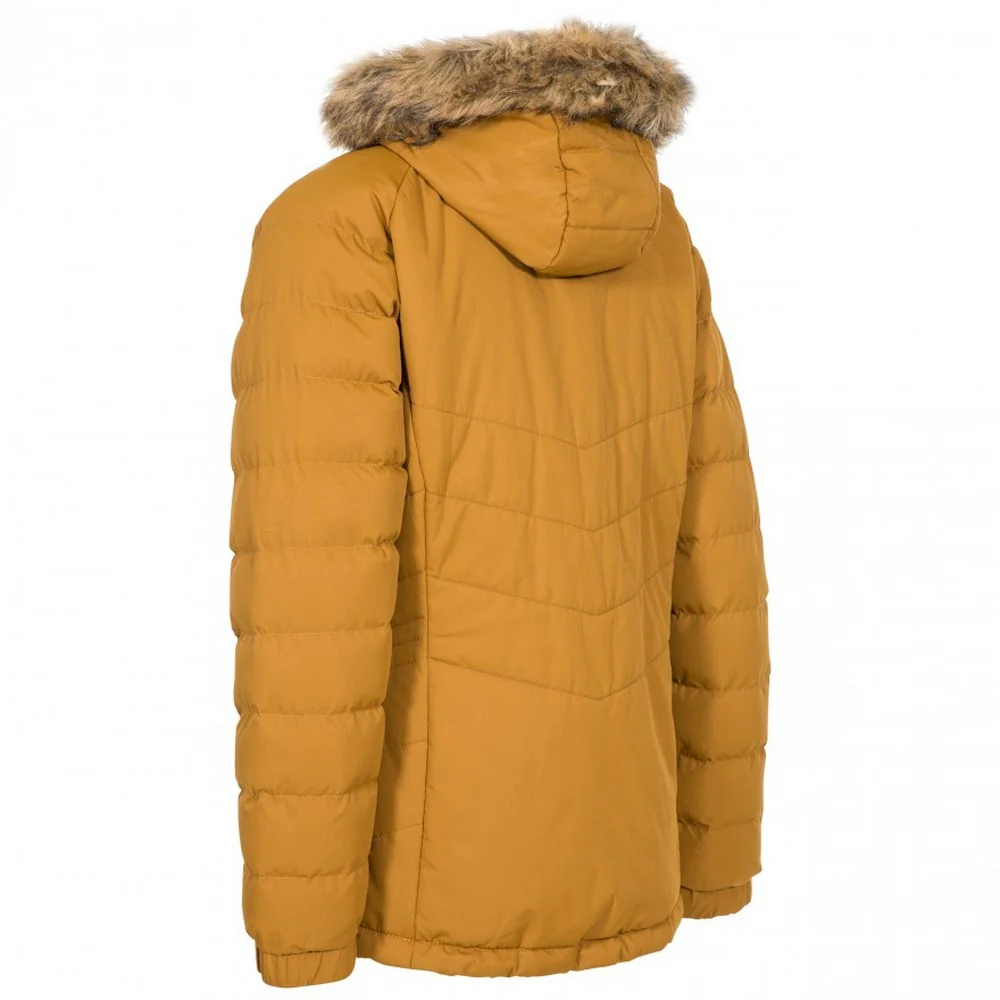 Trespass Womens Nadina Waterproof Padded Jacket Golden Brown - Image 2