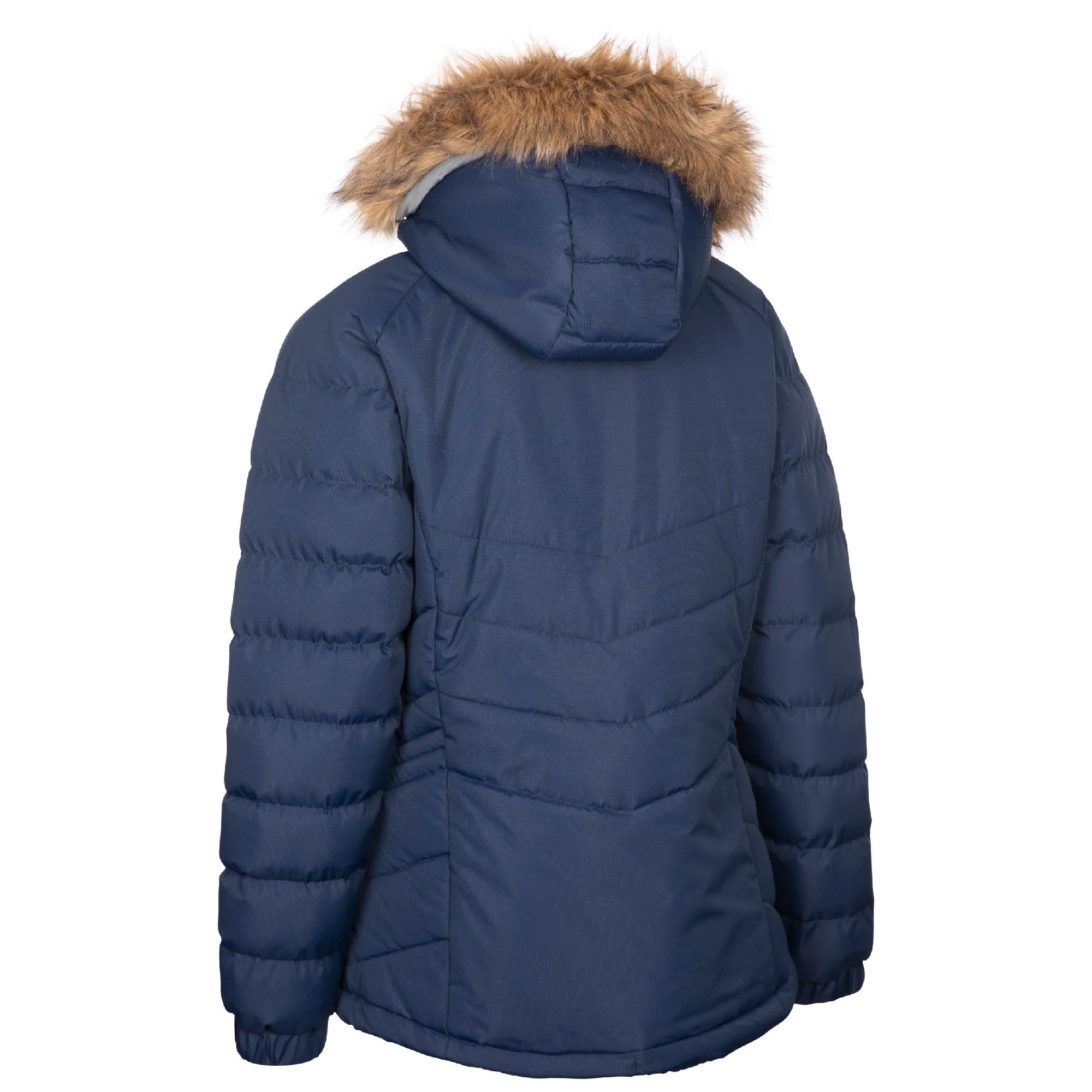 Trespass Womens Nadina Waterproof Padded Jacket Navy - Image 2