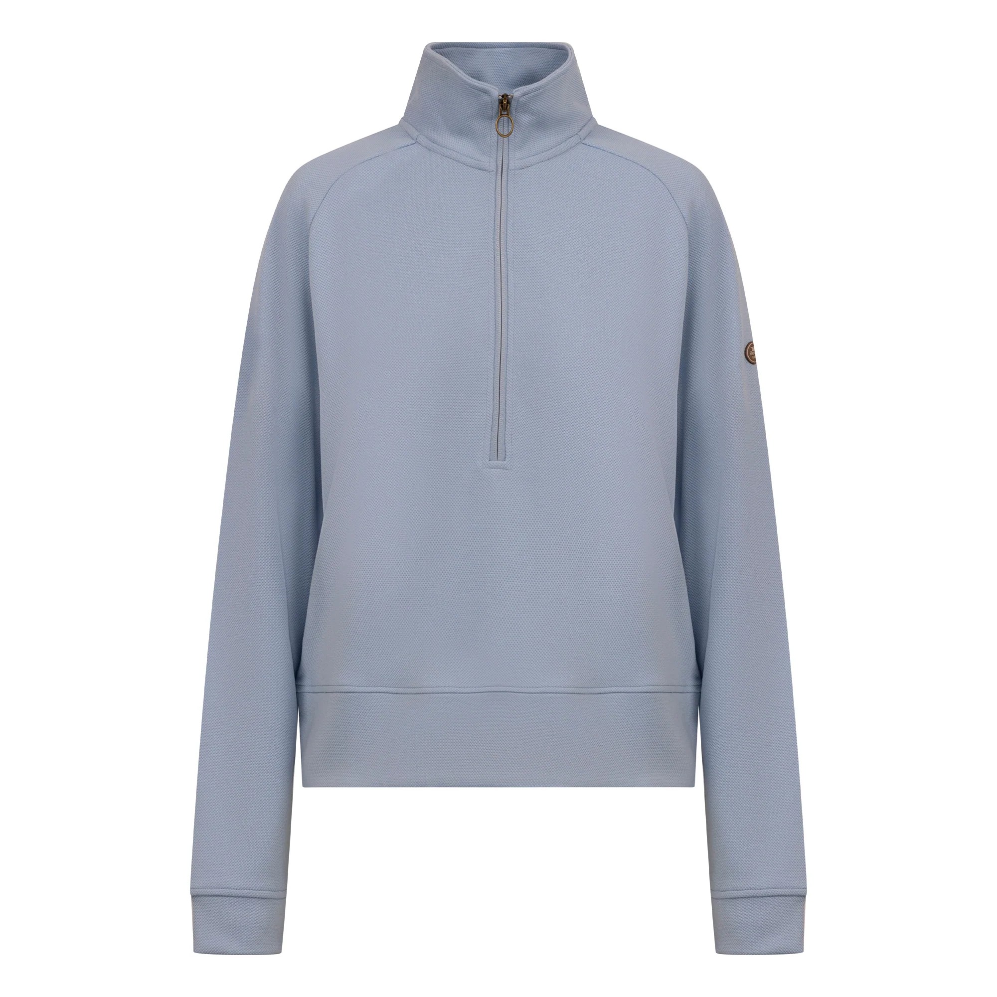Trespass Womens Pipa Quarter Zip Top Blue Haze