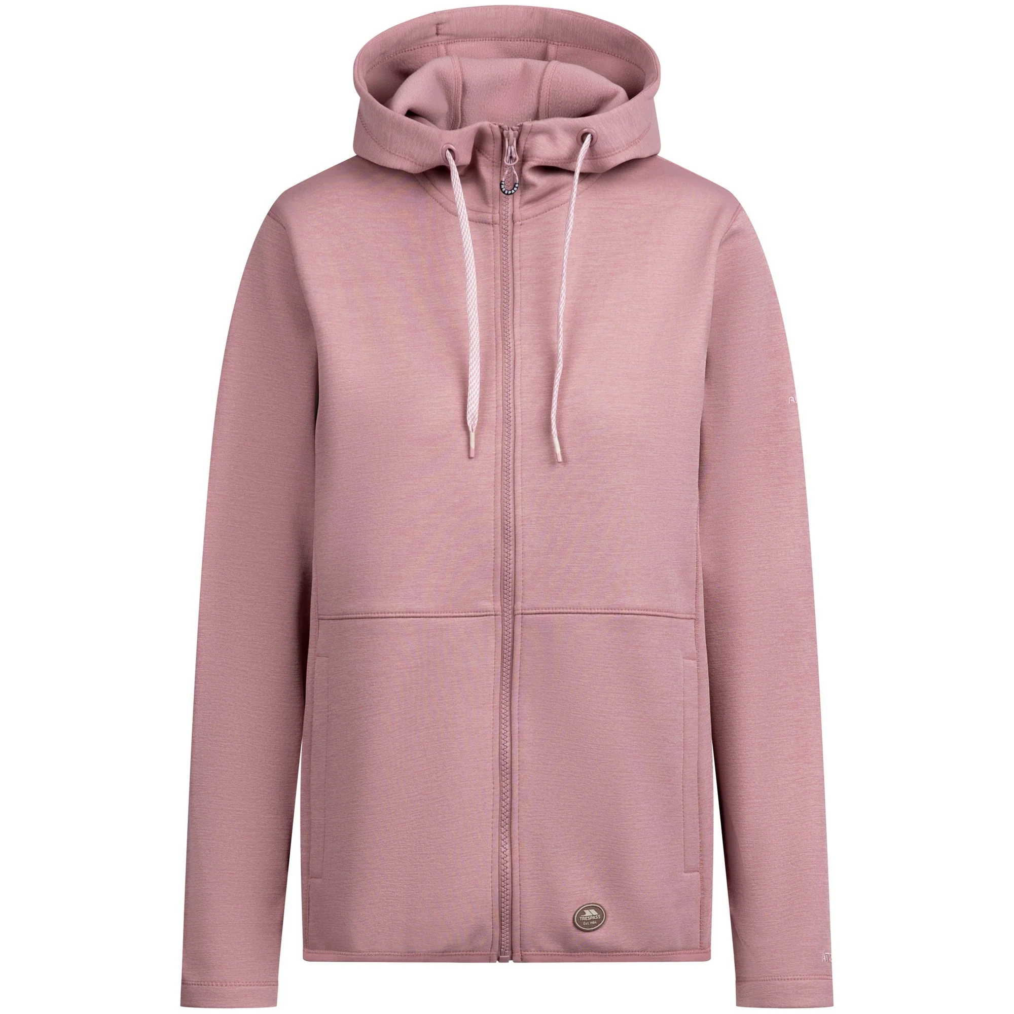 Trespass Womens Rosker Full Zip Fleece Jacket Carnation