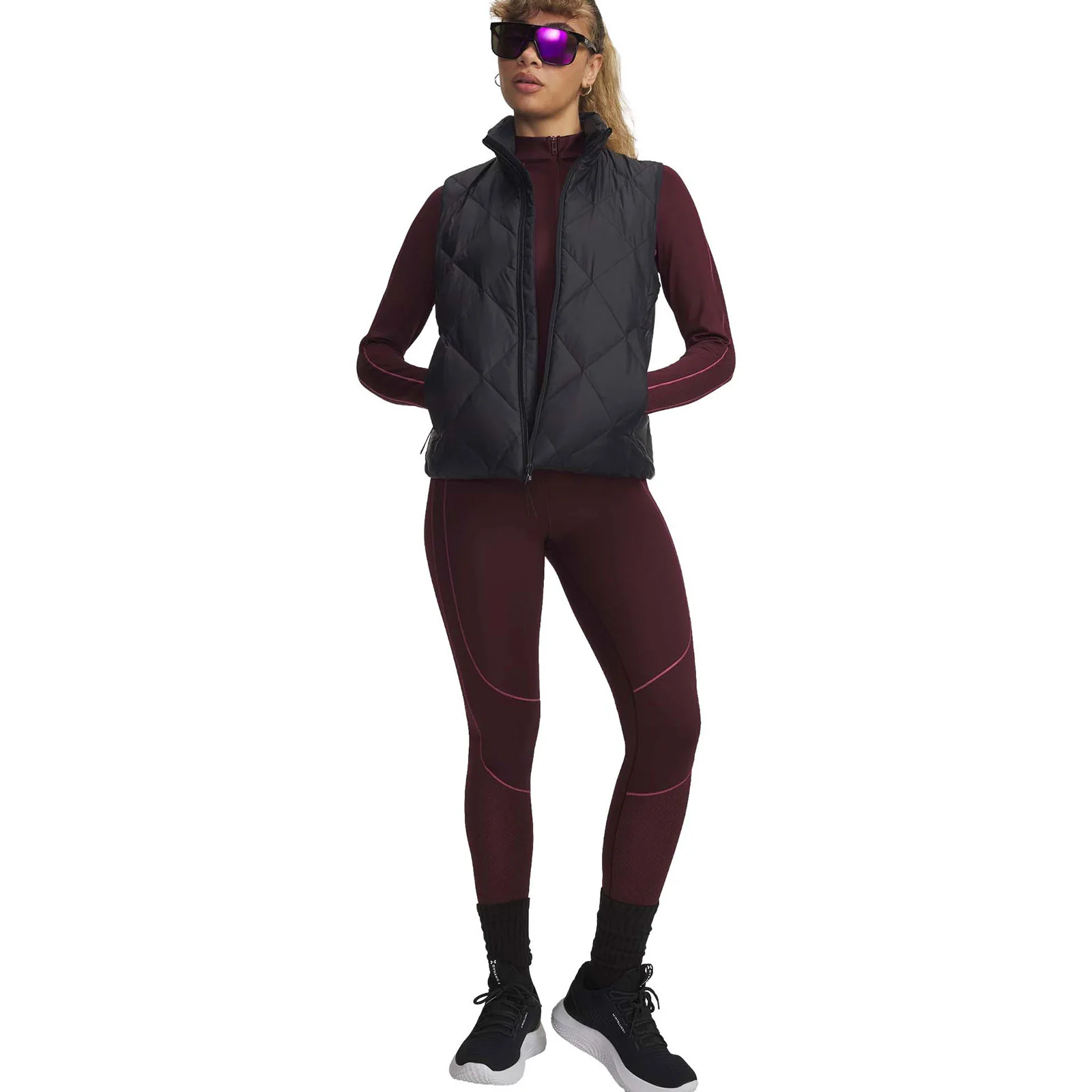 Under Armour ColdGear® Textured Womens Leggings - Image 3