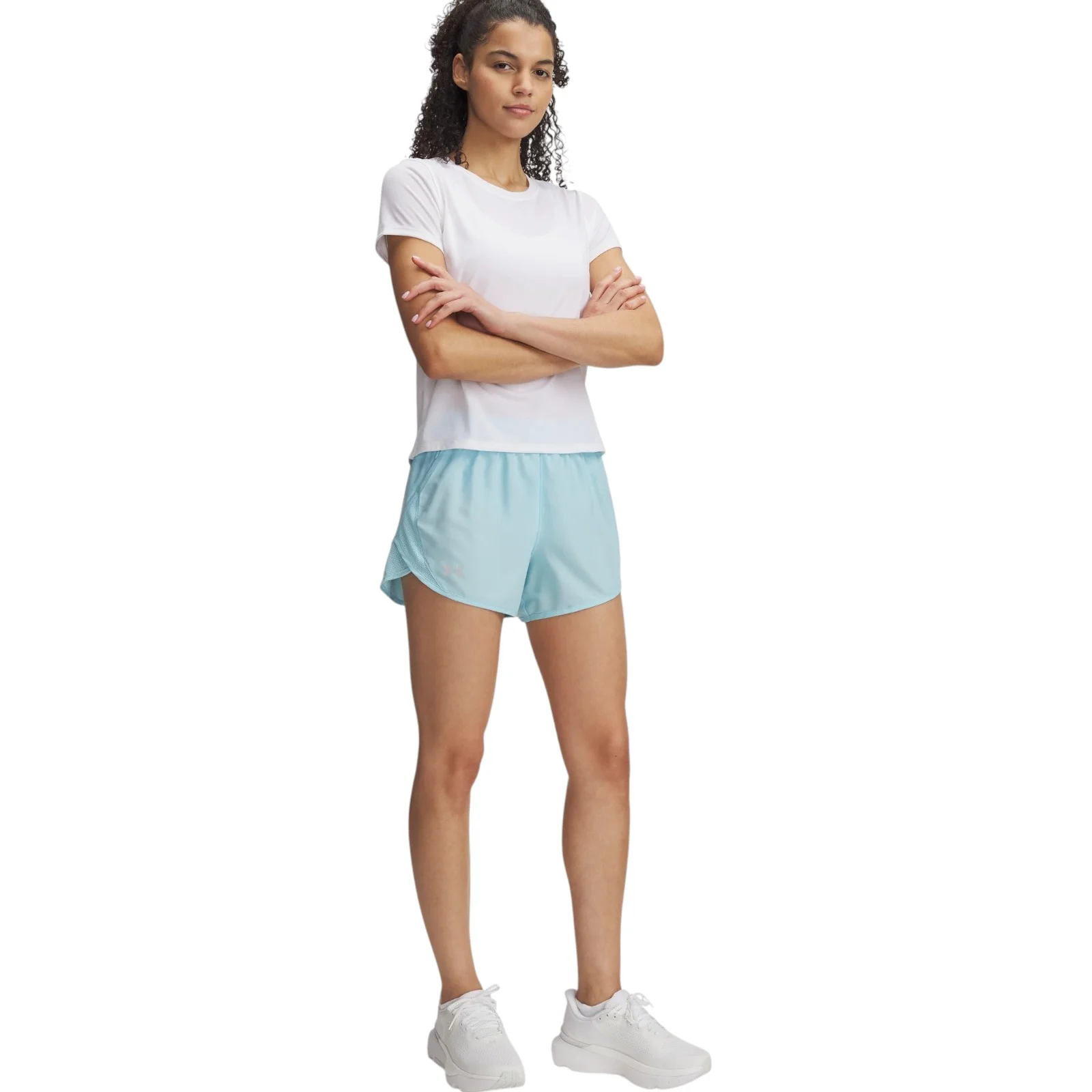 Under Armour Fly By Womens 3" Mid-Rise Running Short - Image 3