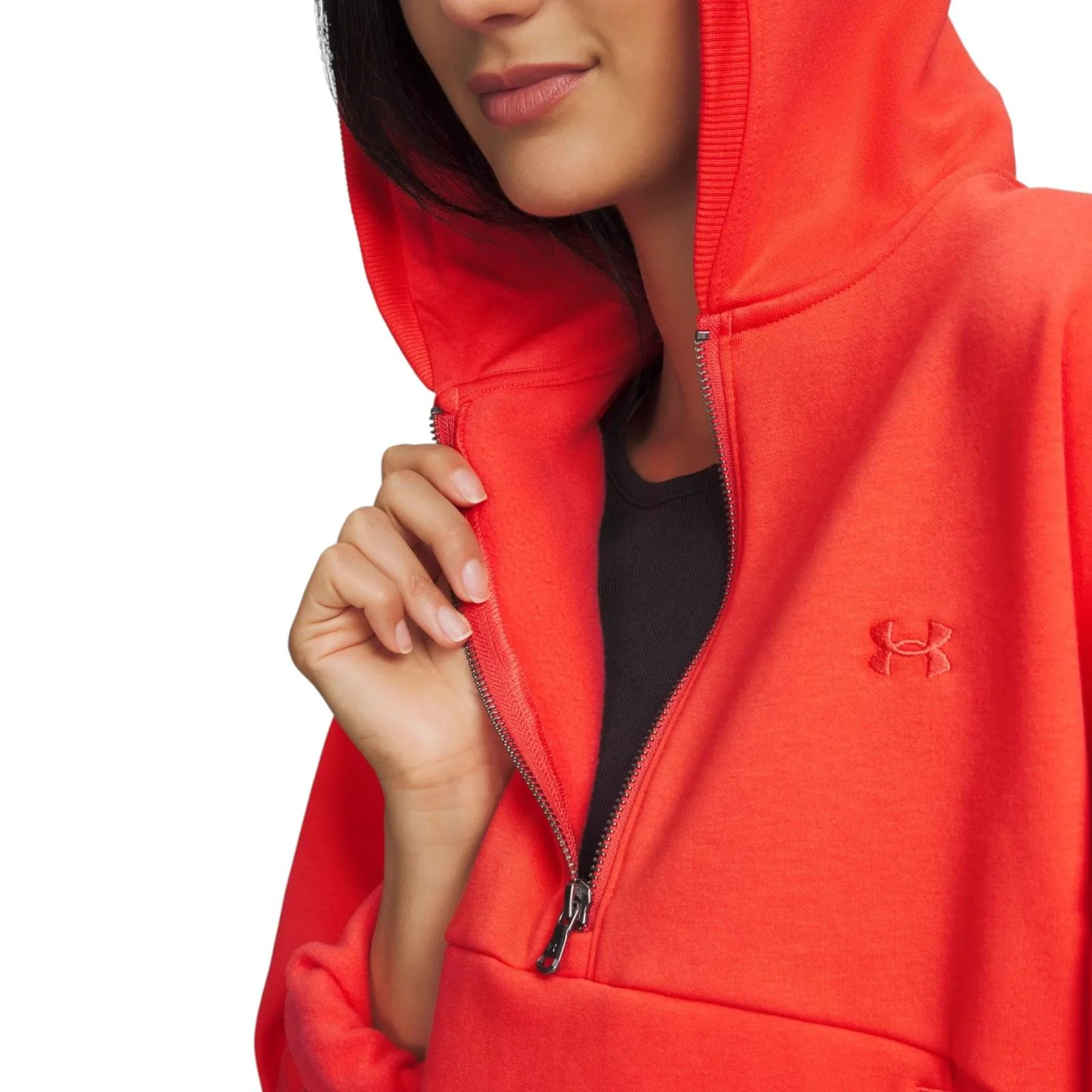 Under Armour Icon Womens Half-Zip Fleece Hoodie - Image 3