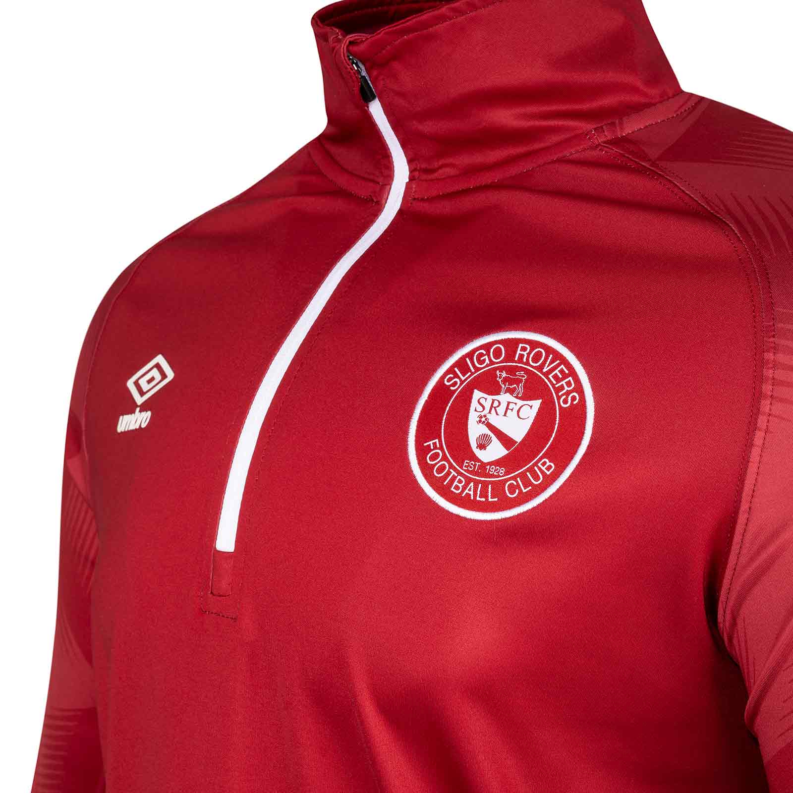 Umbro Sligo Rovers Football 2026 Kids Warm Up Half-Zip Top - Image 4