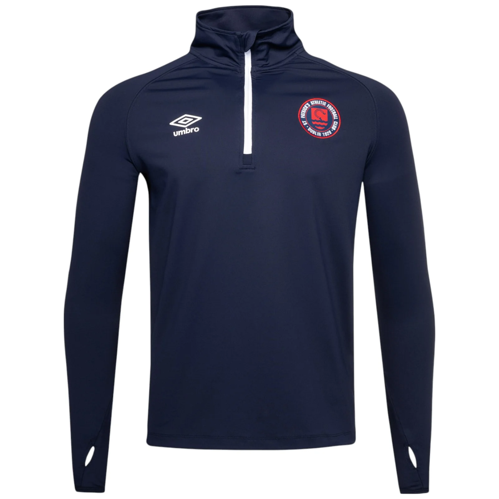Umbro St Patricks Football Euro 2025 Kids ½ Zip Warm Up Top