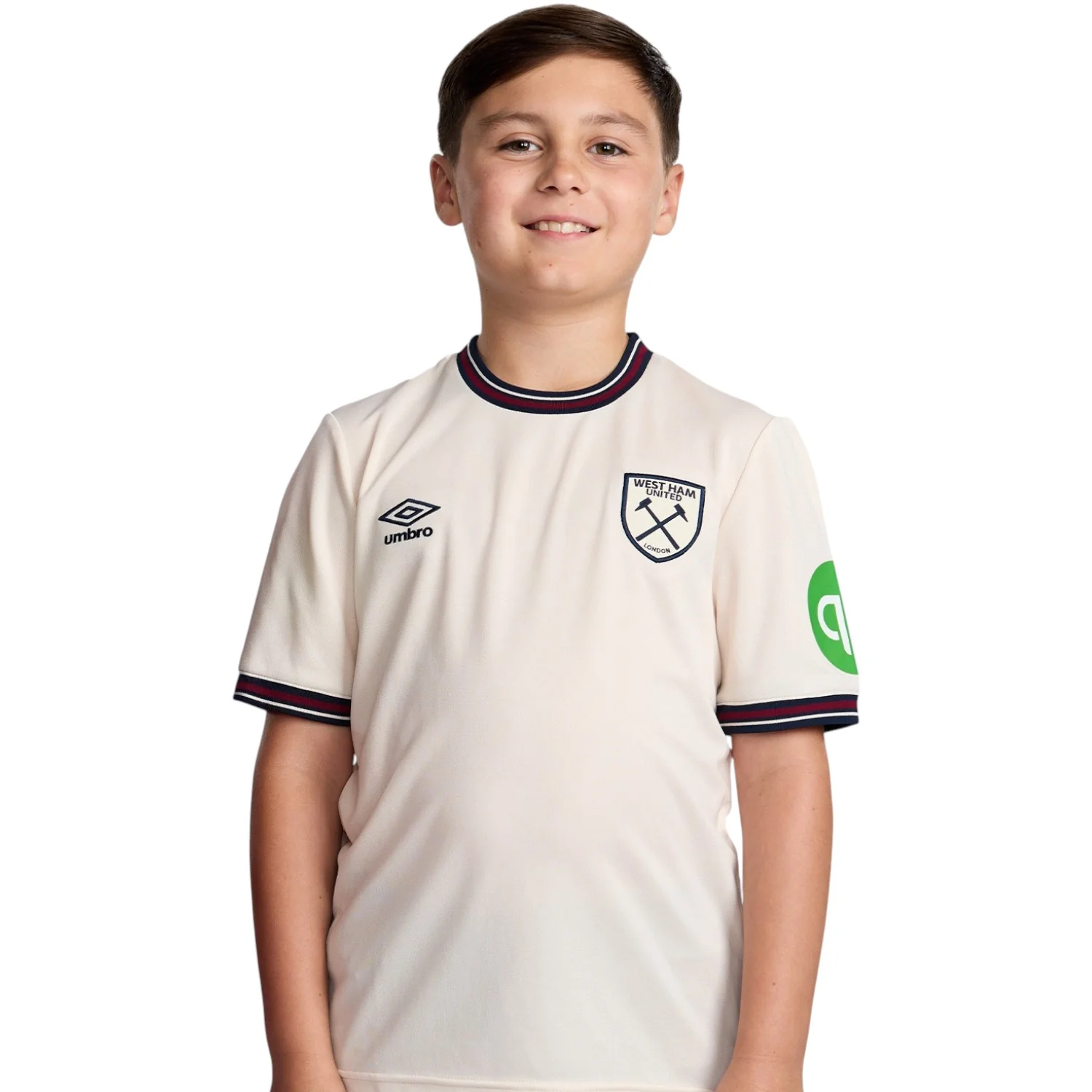 Umbro West Ham Kids Away Jersey White - Image 3