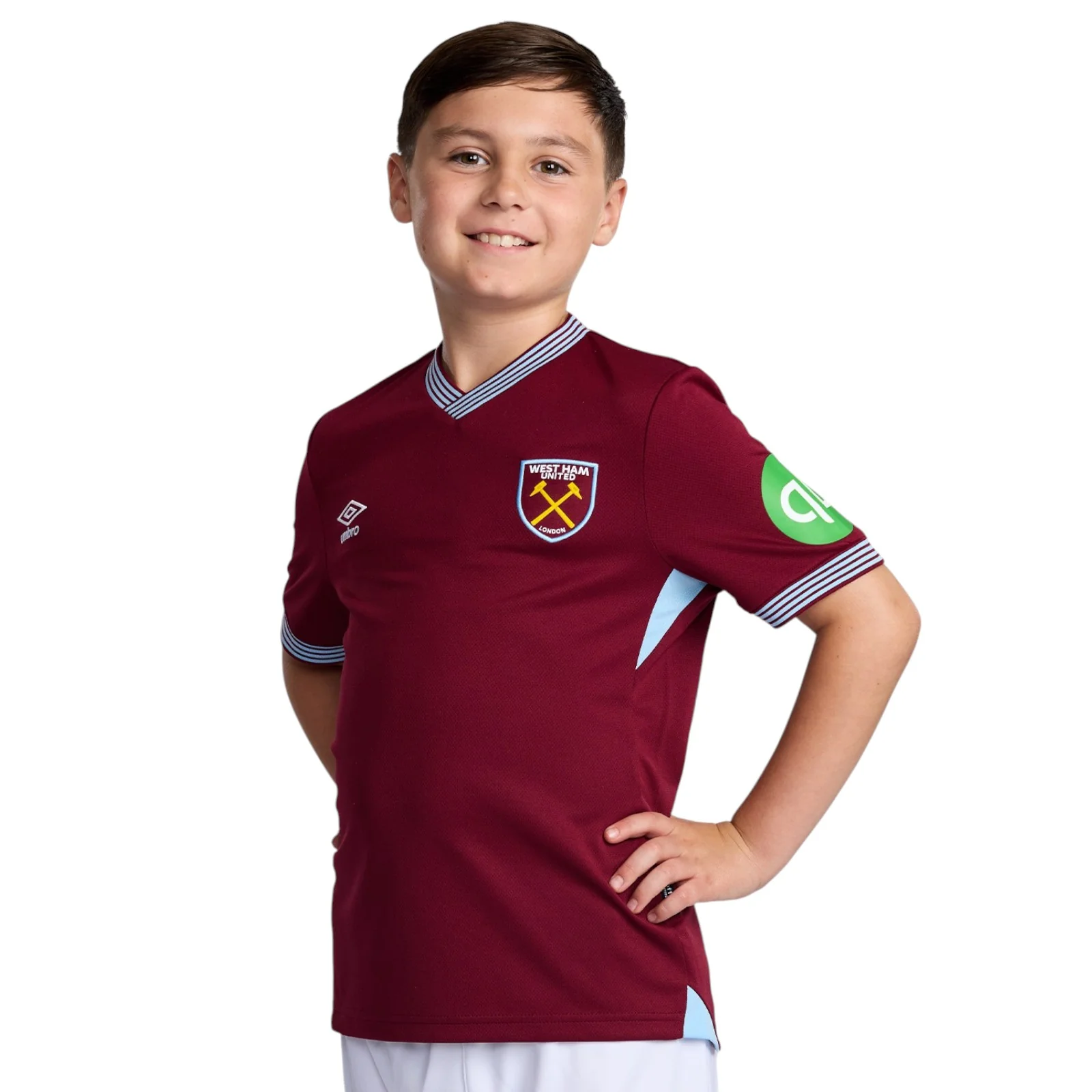 Umbro West Ham United F.C. 2025/26 Kids Home Jersey - Image 3