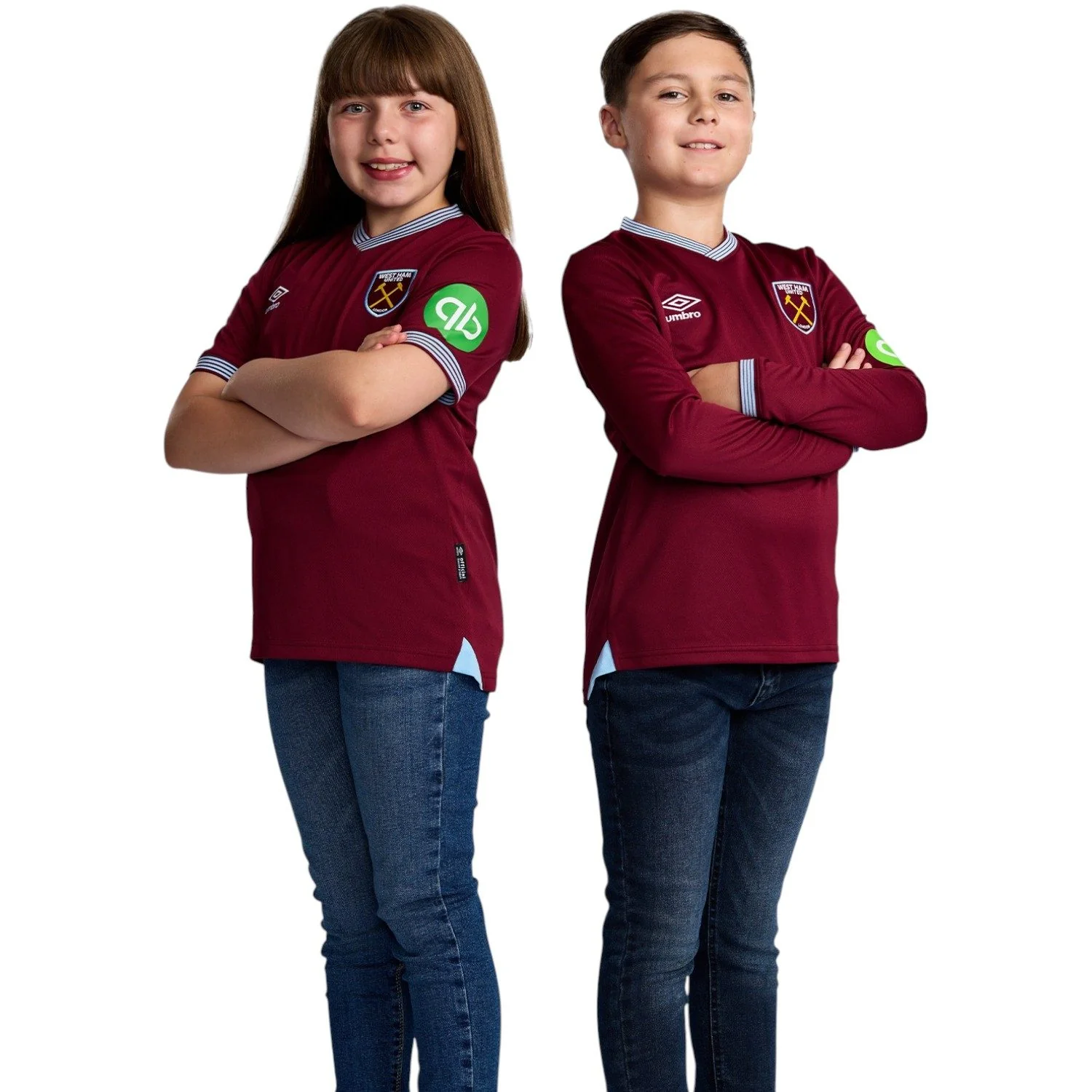 Umbro West Ham United F.C. 2025/26 Kids Home Jersey - Image 5