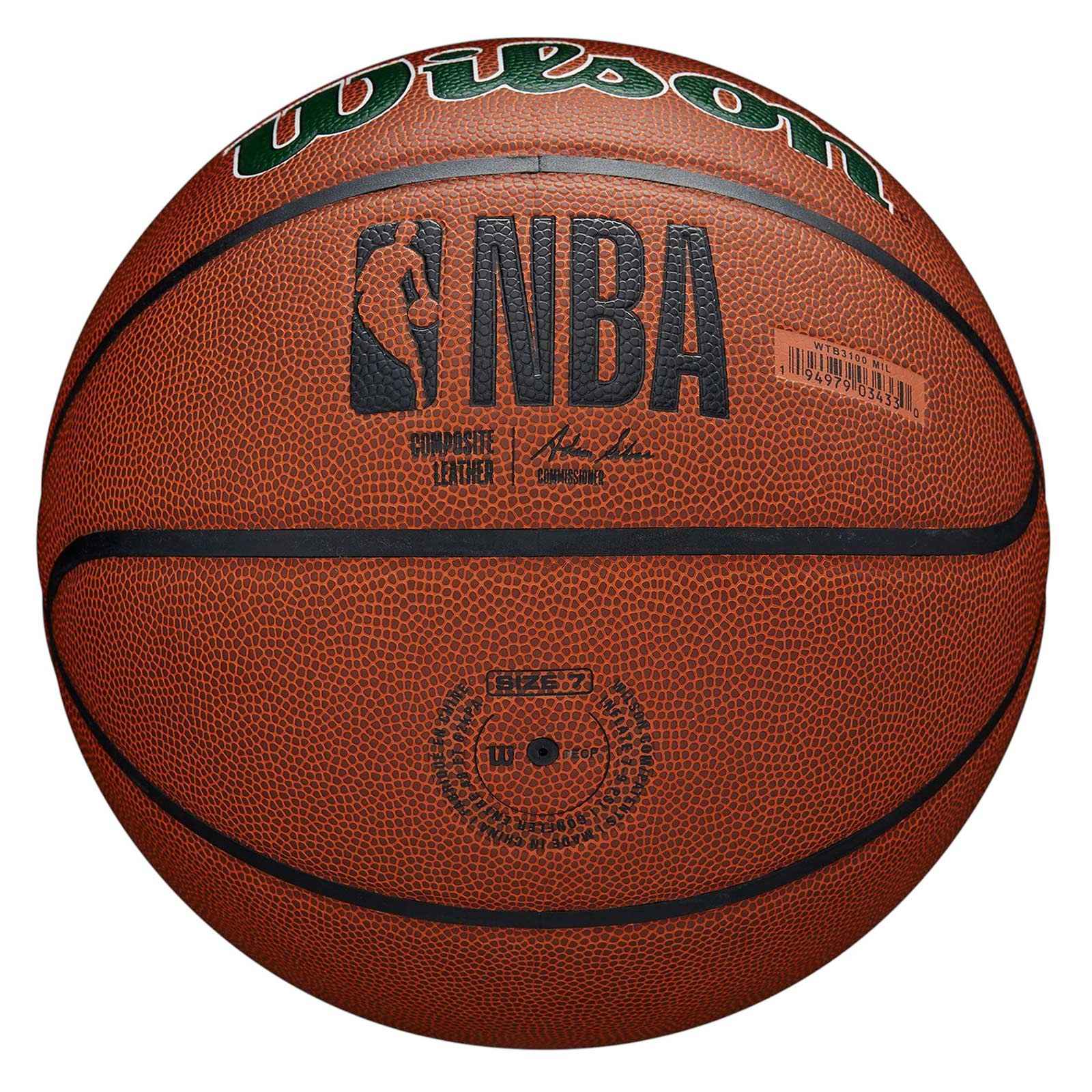 Wilson NBA Milwaukee Bucks Team Alliance Basketball - Image 4
